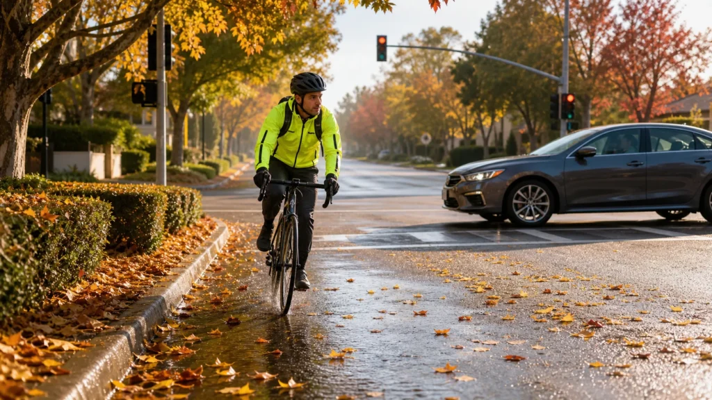 Why Fall Weather Increases Risk for Bicycle Riders in California